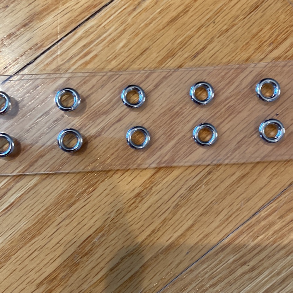 Brandy Melville Clear Grommet Belt OS - Picture 3 of 5